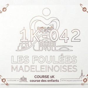 Dossard Course enfant (1 km)